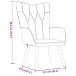 vidaXL Chaise de relaxation avec tabouret Taupe Tissu