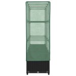 vidaXL Lit surélevé avec housse de serre aspect rotin 160 x 40 x 138 cm