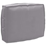 vidaXL Coussin Gris 50 x 40 x 12 cm Tissu Oxford