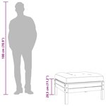 vidaXL Repose-pied de jardin avec coussin bois massif de pin
