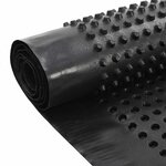 vidaXL Feuille de drainage nervurée Noir 1 x 20 m HDPE