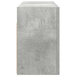 vidaXL Armoire murale de bain gris béton 80x25x40 cm bois d'ingénierie