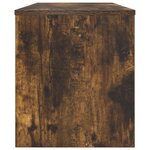 vidaXL Meuble TV Chêne fumé 100 x 35 x 40 cm Bois d'ingénierie