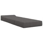 vidaXL Canapé-lit pliable Gris foncé 200 x 70 x 15 cm