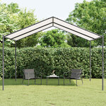 vidaXL Pavillon 4 x 4 x 2 6 m Blanc Acier et Polyester 180 gsm