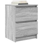 vidaXL Meuble TV sonoma gris 40x35x54 cm bois d'ingénierie