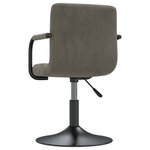 vidaXL Tabouret de bar Gris clair Velours