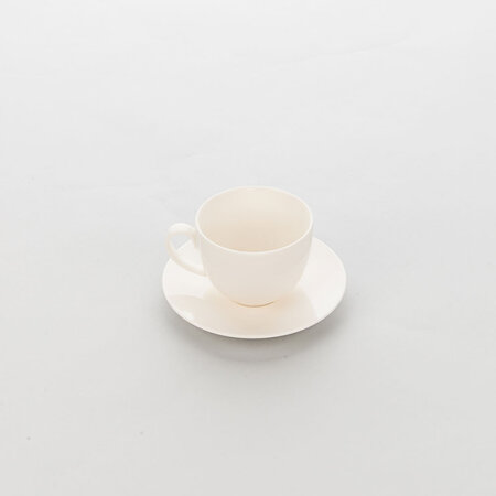 Tasse à café en porcelaine ecru liguria 200 ml - lot de 6 - stalgast - porcelaine x70mm