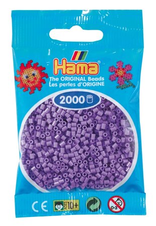2 000 perles mini (petites perles Ø2 5 mm) violet pastel