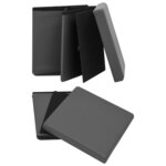 vidaXL Tabouret de rangement pliable Gris PVC
