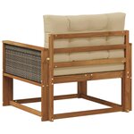 vidaXL Sofa de milieu extérieur Naturel