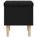vidaXL Banc de rangement noir 42x42x46 cm bois d'ingénierie