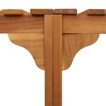 vidaXL Entourage de bain à remous Marron Ø255 cm Bois d'acacia massif
