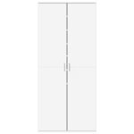 vidaXL Armoire à chaussures Blanc 80x39x178 cm Bois d'ingénierie