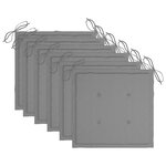 vidaXL Chaises pliables de jardin lot de 6 avec coussins Bois d'acacia