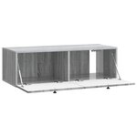 vidaXL Meuble TV mural Sonoma gris 98 x 41 x 30 cm Bois d'ingénierie