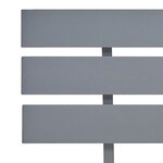 vidaXL Cadre de lit Gris Bois de pin massif 120 x 200 cm