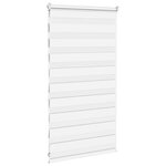 vidaXL Store zèbre blanc 80x100 cm largeur du tissu 75 9 cm polyester