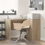 vidaXL Bureau d'angle avec tiroir 2 Pièces Chêne Sonoma 102 x 50 x 75 cm
