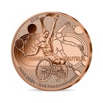 Monnaie de 1/4€ - Jeux Paralympiques de Paris 2024 - Série Sports Tennis fauteuil