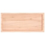 vidaXL Dessus de table bois massif non traité bordure assortie