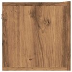 vidaXL Meuble TV mural chêne artisanal 80x30x30 cm bois d'ingénierie