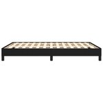 vidaXL Cadre de lit sans matelas noir 140x200 cm tissu