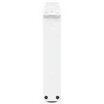 vidaXL Pieds de table basse en forme de V  2 pièces  blanc  60 x (30-31 3) cm  acier