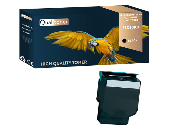 Qualitoner toner x1 78c20k0 noir compatible pour lexmark