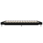 vidaXL Cadre de lit sans matelas noir 120x190 cm bois d'ingénierie