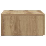 vidaXL Table d'appoint murale 59 x 34 5 x 17 cm Bois d'ingénierie