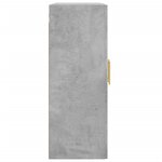 vidaXL Armoires murales 2 Pièces gris béton bois d'ingénierie