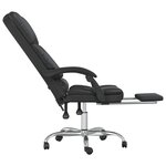 Fauteuil de massage inclinable de bureau informatique étude similicuir noir 02_0025416