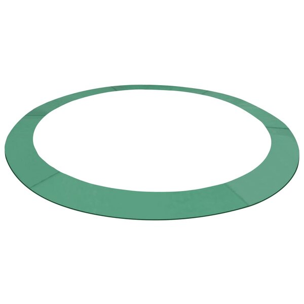 vidaXL Coussin de sécurité PE Vert de trampoline rond de 3 66 m