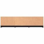 vidaXL Meuble TV Noir 140x40x35 5 cm Aggloméré
