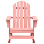 vidaXL Chaise à bascule de jardin Adirondack bois de sapin massif rose