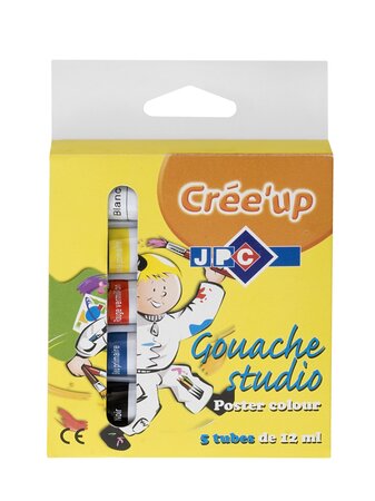 bte 5 tubes 12ml gouache 'cree up' JPC