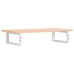 vidaXL Étagère de vasque murale acier et bois de chêne massif