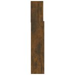 vidaXL Armoire de tête de lit Chêne fumé 120x19x103 5 cm