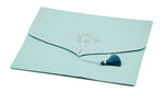 PAPERTREE TAJ Lot de 5 Enveloppes 18*15 CD Aqua