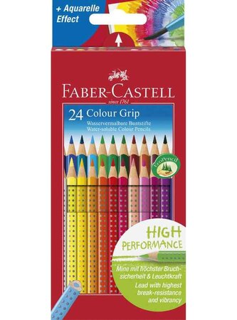 étui de 24 crayons de couleur Colour GRIP 2001 FABER-CASTELL