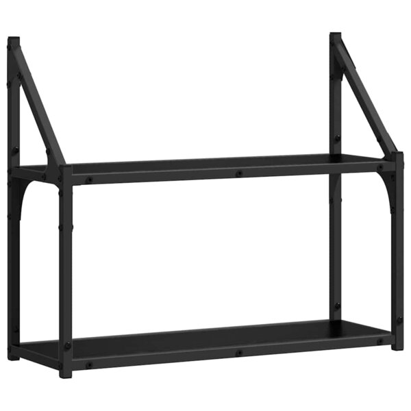 vidaXL Étagère Murale Chêne noir 60 x 21 x 51 cm Bois d'ingénierie