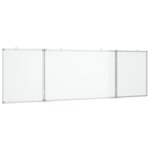 Tableau magnétique panneau écriture école maison bureau pliable 160 x 50 x 1 7 cm aluminium 02_0045524