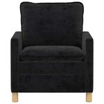 vidaXL Canapé Noir 76 x 81 x 87 5 cm Polyester