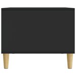 vidaXL Table basse Noir 90 x 50 x 40 cm Bois d'ingénierie