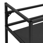 vidaXL Cadre de lavabo de salle de bain Noir 79x38x83 cm Fer