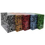 Boîte de classement carton exacompta tradition dos 12 cm  couleurs assorties - lot de 5
