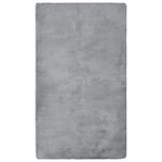 vidaXL Tapis peluche Gris 300x200 cm