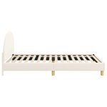vidaXL Cadre de lit pour enfants avec tête de lit Crème 80 x 200 cm