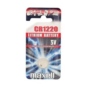 Blister de 1 Pile bouton lithium CR1220 3V MAXELL